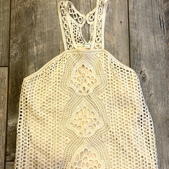 Ultra Pink crochet tank, size small - Picture 1 of 3